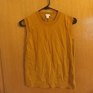 J Crew dark mustard shell